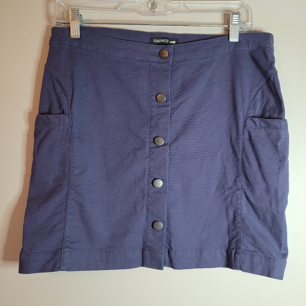 Toad & Co. Blue Earthworks Skirt